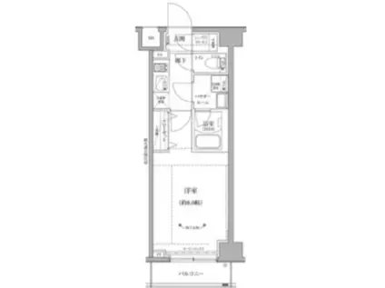 リルシア グランデ 川崎(1K/5階)の間取り写真