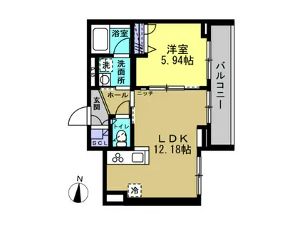 PRECIOUS K(1LDK/3階)の間取り写真