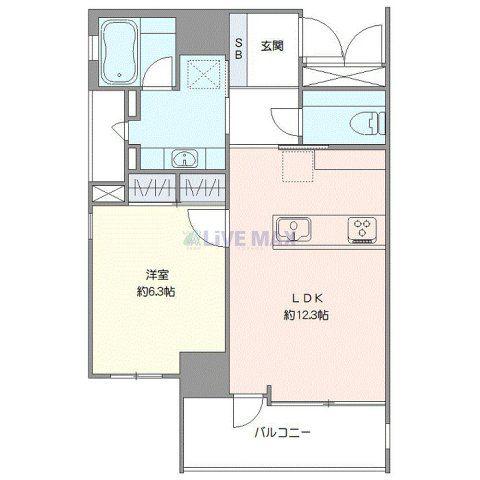 T-PLACE北斎ST(1LDK/3階)の間取り写真