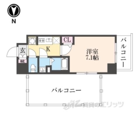THEORYKYOTOHABITERD(1K/5階)の間取り写真