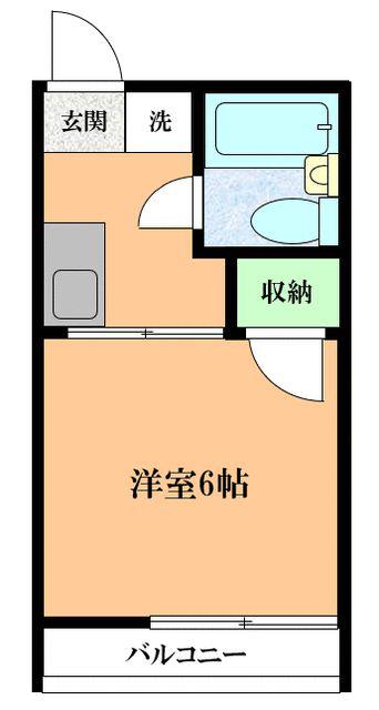 アーバン21(1K/2階)の間取り写真