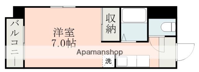 第二ステップイン金満(1K/2階)の間取り写真