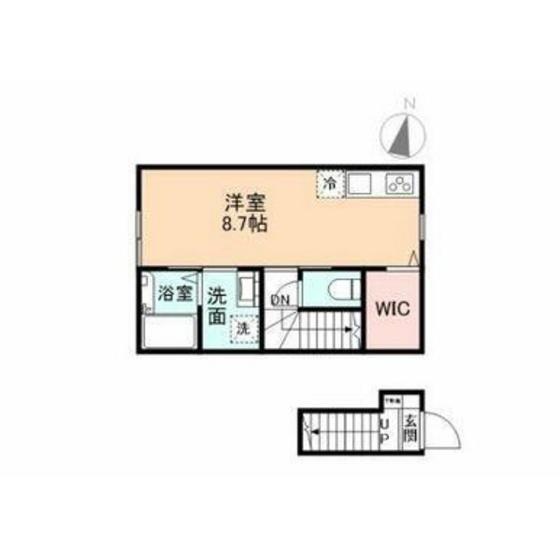 EDGEMOMENT長江(ワンルーム/2階)の間取り写真
