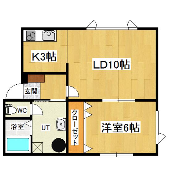 アドバンスハイツ(1LDK/1階)の間取り写真