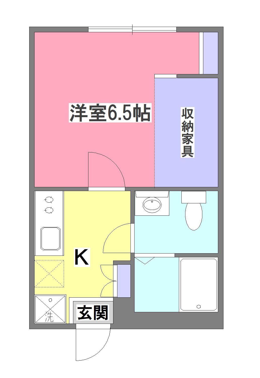 KEIAI RESIDENCE 新秋津II(1K/1階)の間取り写真
