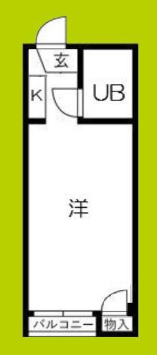 ハセロイヤル南住吉(ワンルーム/1階)の間取り写真
