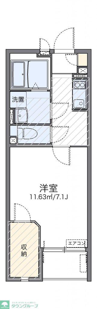 レオネクストSHI KI(1K/3階)の間取り写真