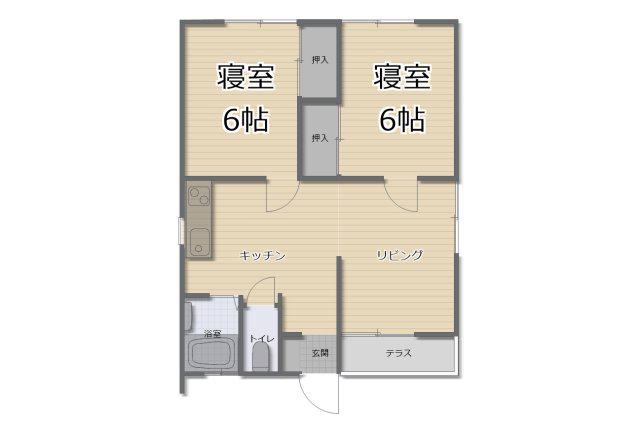 いずみ荘(3DK/1階)の間取り写真
