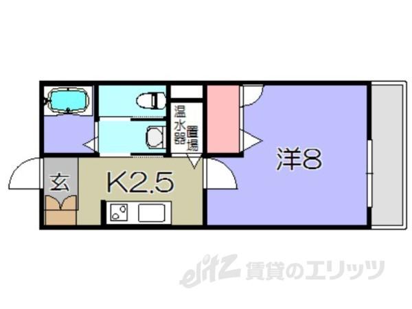 シャーメゾンフォンターナ(1K/1階)の間取り写真
