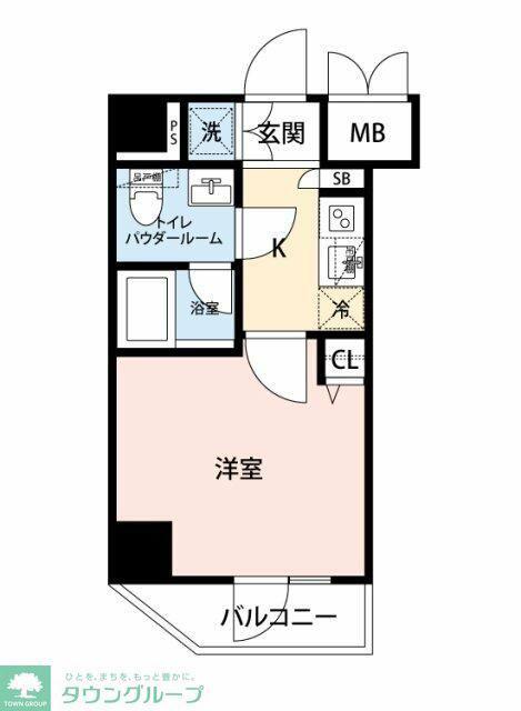 マイナビSTAY横濱吉野町(1K/4階)の間取り写真