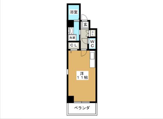 リゾナーレ マルノウチ(ワンルーム/4階)の間取り写真