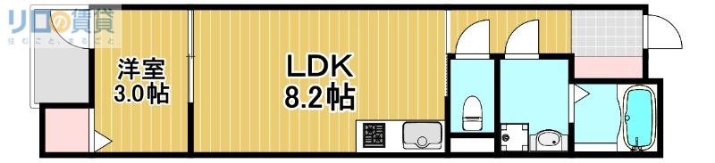 リブレメゾン豊里I(1LDK/1階)の間取り写真