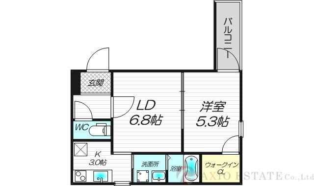 フジパレス東三国III番館(1LDK/3階)の間取り写真