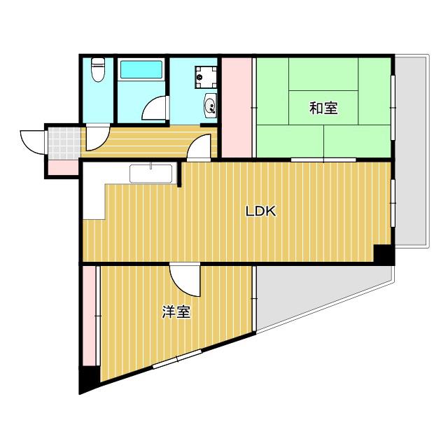 メゾン宮山(3LDK/3階)の間取り写真
