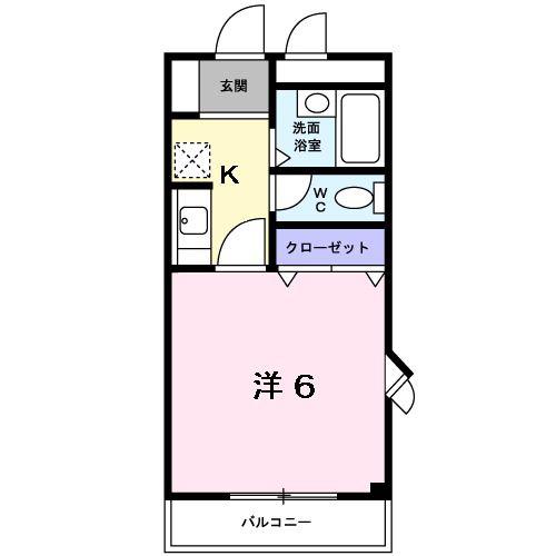 ジョリ ロジュマン(1K/2階)の間取り写真