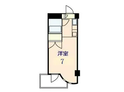 アルファ春日町(1K/3階)の間取り写真