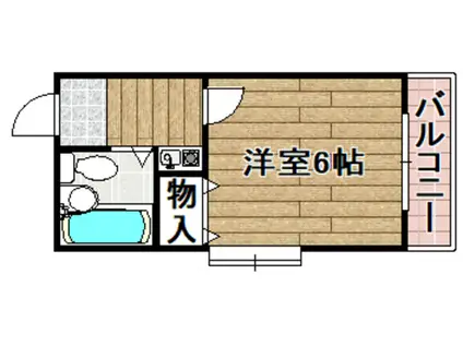 マイコート高槻・八幡町(1K/1階)の間取り写真
