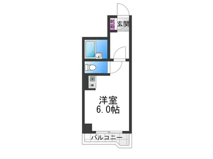 ルポ西本町(ワンルーム/11階)の間取り写真