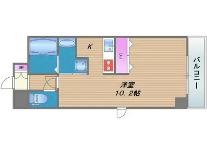 JHアパートメント(1K/1階)の間取り写真