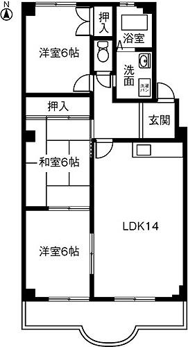 ゲストハウス92(3LDK/2階)の間取り写真