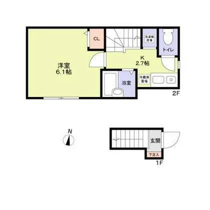 クレフラスト木場 2階階 間取り