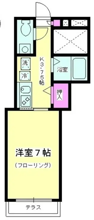 コーラル K 2階階 間取り