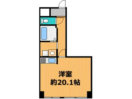 サンハイツ川口(ワンルーム/2階)の間取り写真