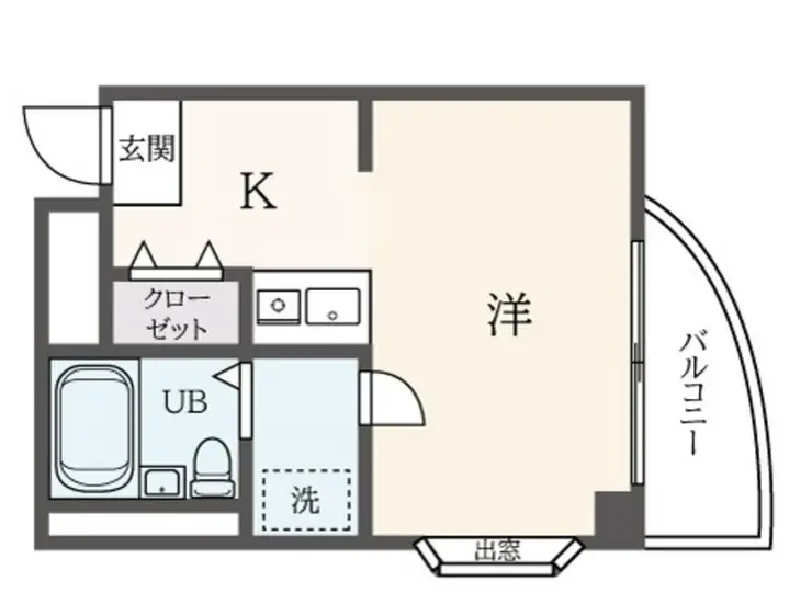 グラン向ヶ丘遊園 4階階 間取り