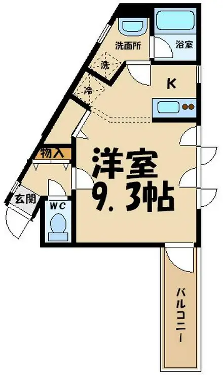グリーンヒル 3階階 間取り