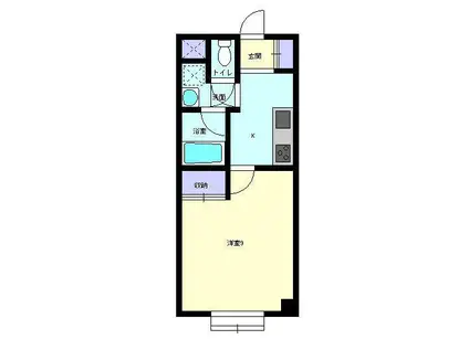 エクセレント21(1K/2階)の間取り写真