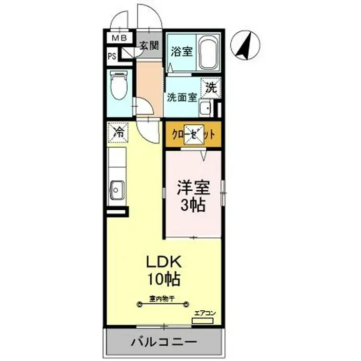 ヴェルドミールI 3階階 間取り