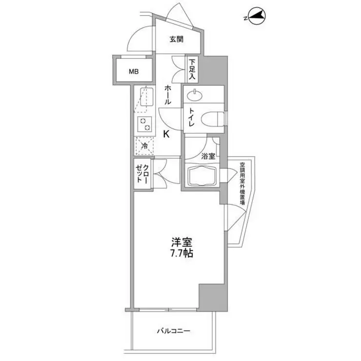 コンフォリア東中野DEUX 6階階 間取り