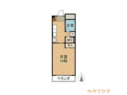 パティオ本郷(1K/3階)の間取り写真