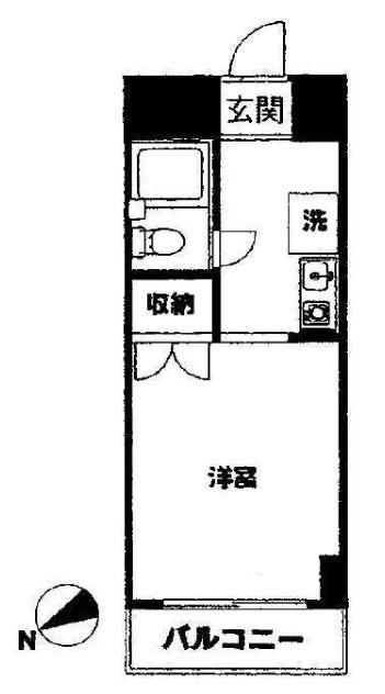 SEA茅ヶ崎ビル(1K/5階)の間取り写真
