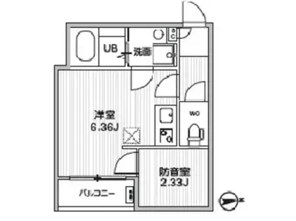 TS CUORE MUSE 落合(ワンルーム/3階)の間取り写真
