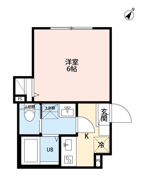 A-レジデンス大門(1K/2階)の間取り写真