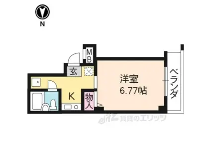 レストール(1K/2階)の間取り写真