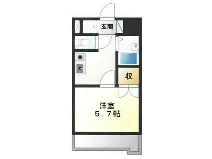 セジュール栄(1K/5階)の間取り写真