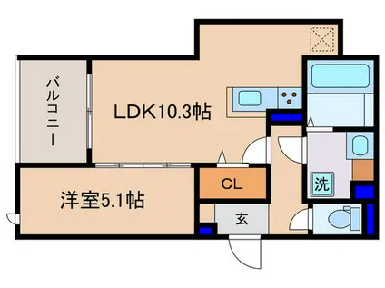 N´S COURT(1LDK/3階)の間取り写真
