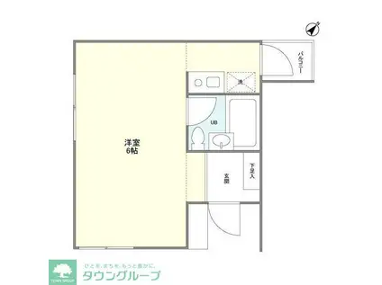 NEST乃木坂(ワンルーム/3階)の間取り写真