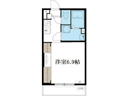 リブリ・サンガ(1K/2階)の間取り写真