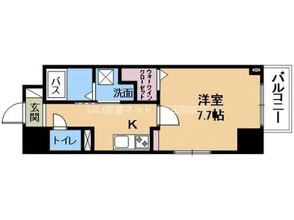 AZRESIDENCE草津本陣(1K/2階)の間取り写真