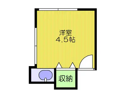 コーポセイワ(ワンルーム/2階)の間取り写真