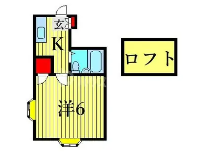 クレストホームズ葛西(1K/1階)の間取り写真