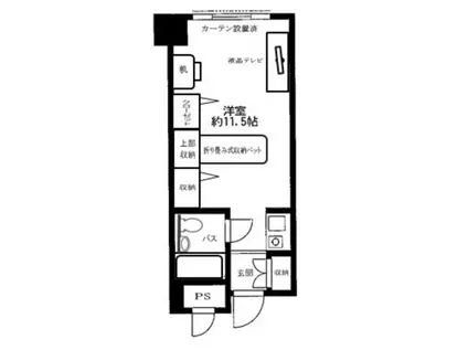 メゾン大塚(ワンルーム/6階)の間取り写真