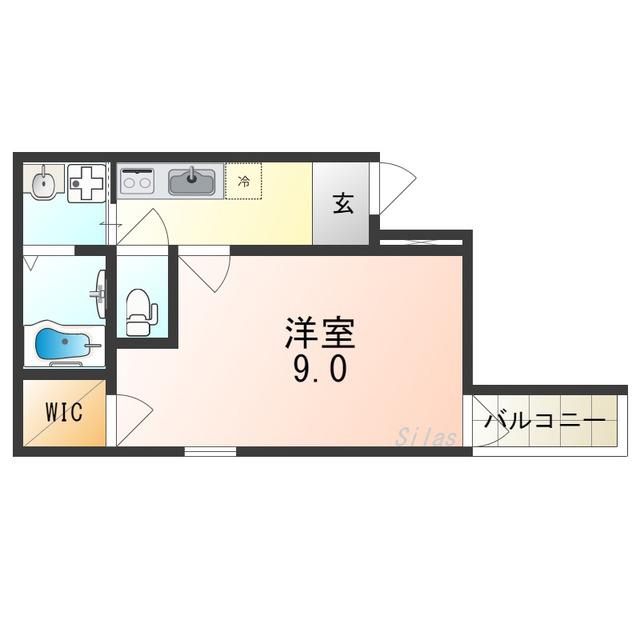 フジパレス住吉公園(1K/1階)の間取り写真