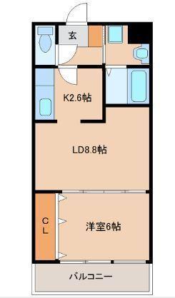 アルテマイスターアルメール(1LDK/3階)の間取り写真