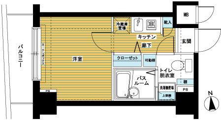 トーシンフェニックス桜上水弐番館(1K/6階)の間取り写真