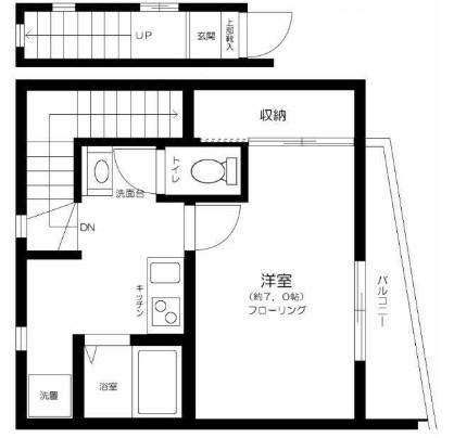 パインフェリーチェ豊玉(1K/3階)の間取り写真