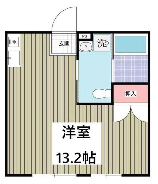 リブレス新河岸V 旧新河岸元寮(ワンルーム/2階)の間取り写真